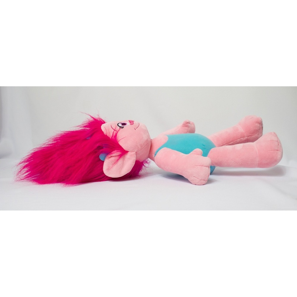 Build A Bear Trolls Princess Poppy Stuffed Doll 23" Plush w Happy Birthday Shirt - Picture 6 of 11
